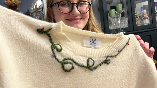 SIP&STICK- Weihnachtspullover besticken in Frankfurt