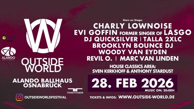 OUTSIDE WORLD FESTIVAL Osnabrück Alando Palais mit Lasgo