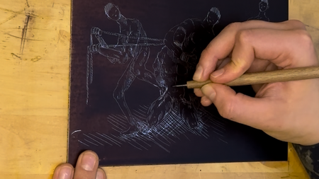 Workshop Druckgrafik: Strichätzung