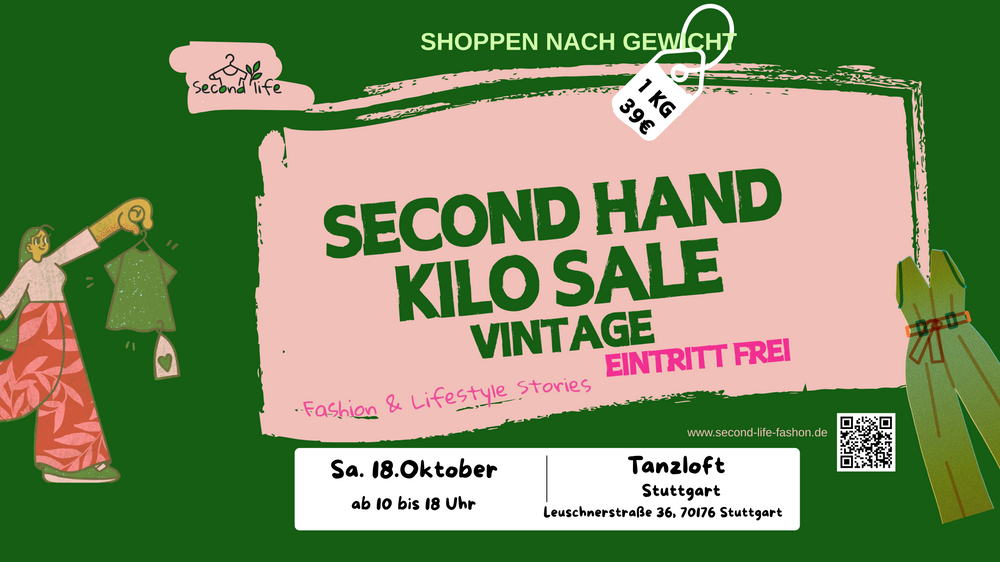 Secondhand Vintage Kilo Sale Event Stuttgart, Leuschnerstraße 36