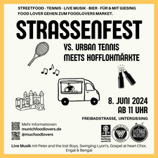 Strassenfest vs. urban Tennis meets Hofflohmärkte