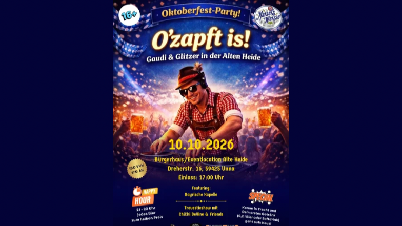 Titelbild der Veranstaltung Oktoberfest - Alte Heide Unna