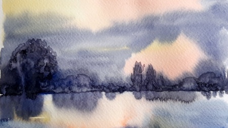 Aquarellkurs: abstrakte Landschaften malen