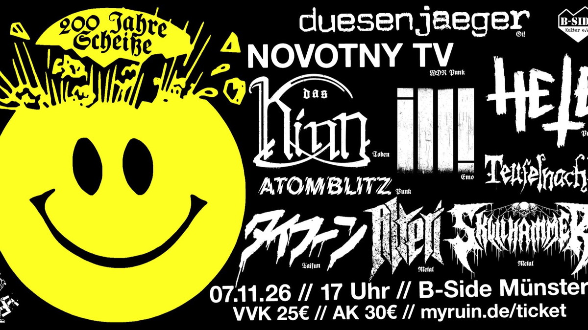 Titelbild der Veranstaltung 200 Jahre Scheiße Festival, B-Side Münster