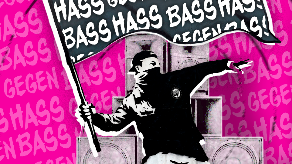 Bass gegen Hass Demonstration
