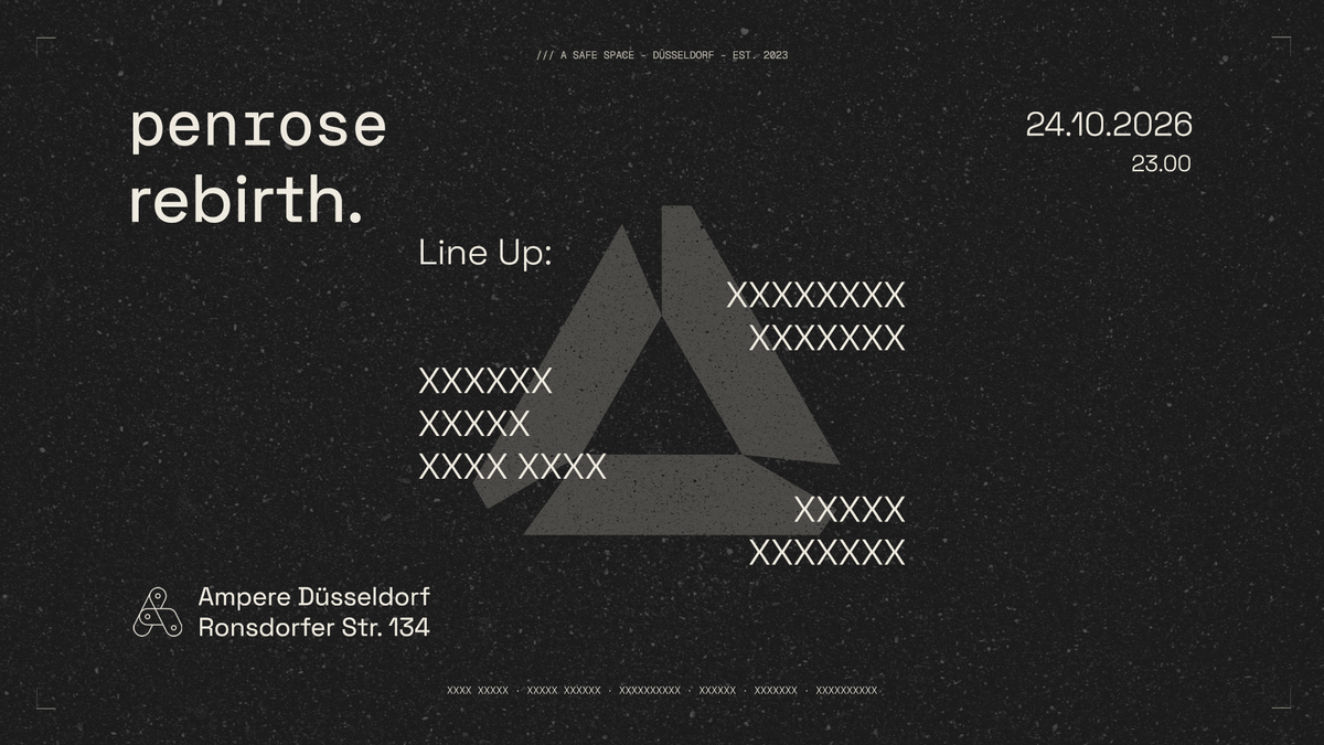 Titelbild der Veranstaltung penrose - rebirth.