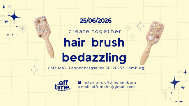 DIY Event Hamburg | Hair Brush Bedazzling | create together by offtime