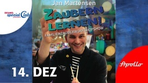 Jan Martensen • FamilienZauberWorkshopShow: zaubern lernen • im Apollo!