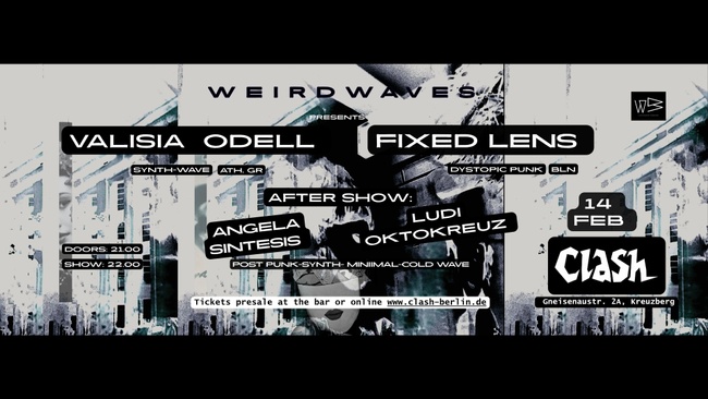 Concert and Party: Valisia Odell (Ath, Gr) and Fixed Lens (Bln, De)