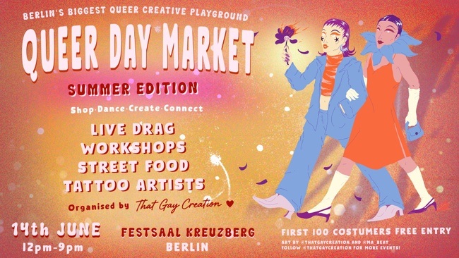 Queer Day Market | Free Drag Show, DJs & Line Dance Party