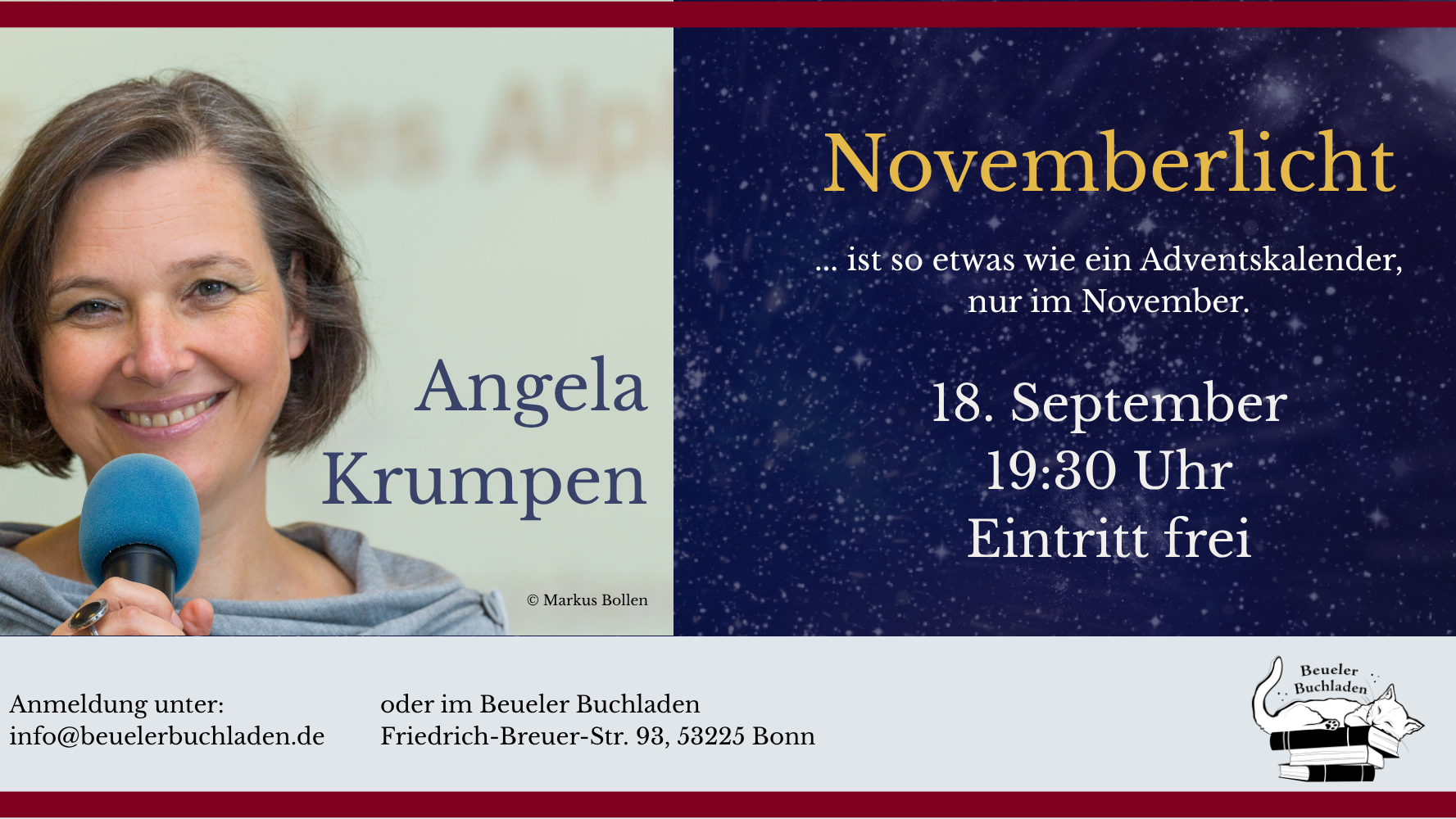 Lesung mit Angela Krumpen