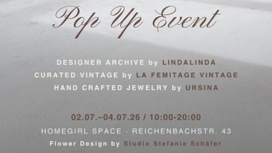 Designer Archive & Curated Vintage Pop Up