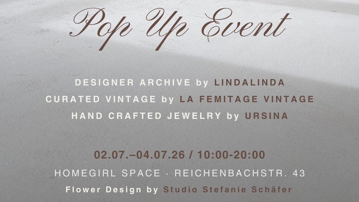 Designer Archive & Curated Vintage Pop Up