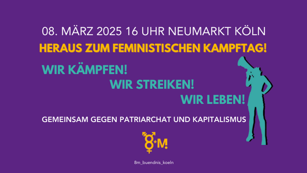 Demo zum 8. März - feministischer Kampftag