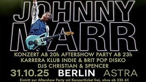Karrera Klub - Indie & Brit Pop Aftershow Party zum Konzert von Johnny Marr