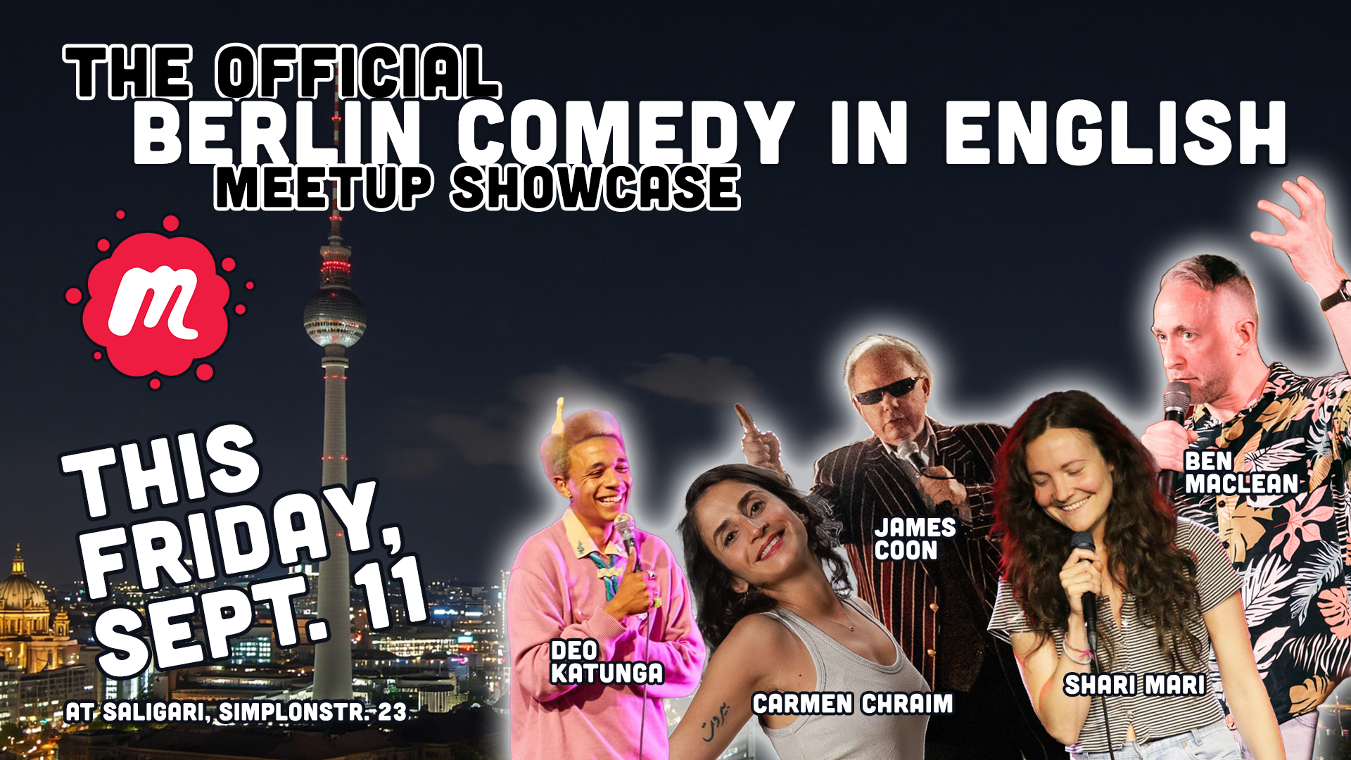 Berlin Comedy in English Meetup Showcase + Berlin Bullsh*t Bingo!