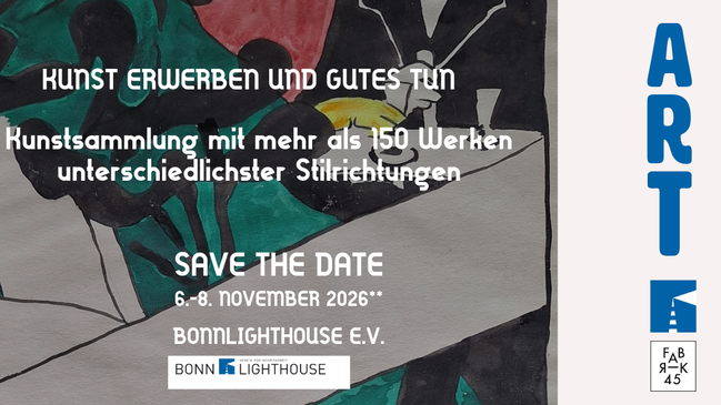 Kunst erwerben und Gutes tun – bei Bonn Lighthouse