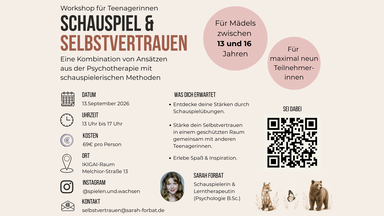 SCHAUSPIEL & SELBSTVERTRAUEN