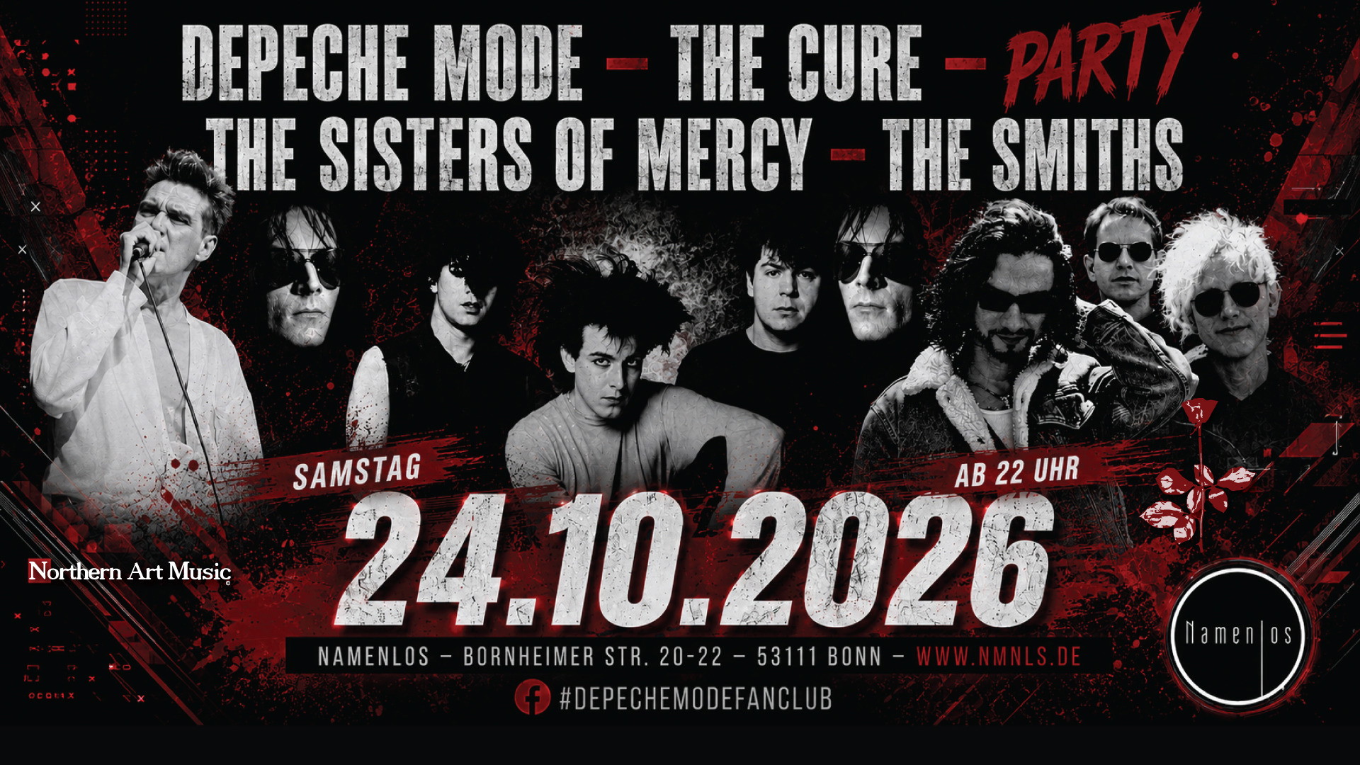 DeMode * Cure * Sisters * The Smiths : PARTY