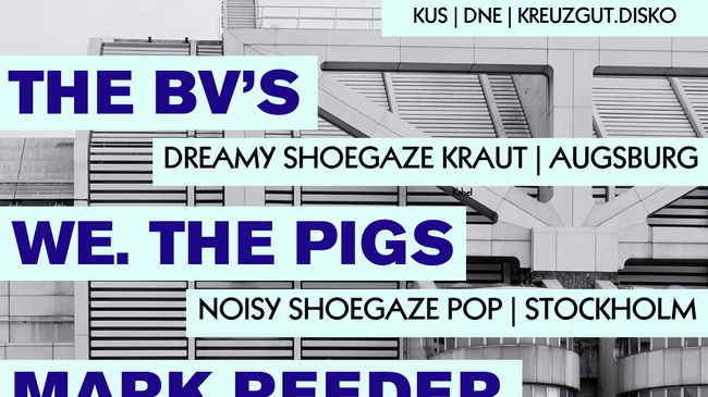 The BV's (shoegaze/dream-pop/kraut) & We.The Pigs (noisy shoegaze pop)