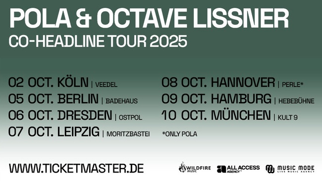 POLA x Octave Lissner "Co-Headline Tour" 2025