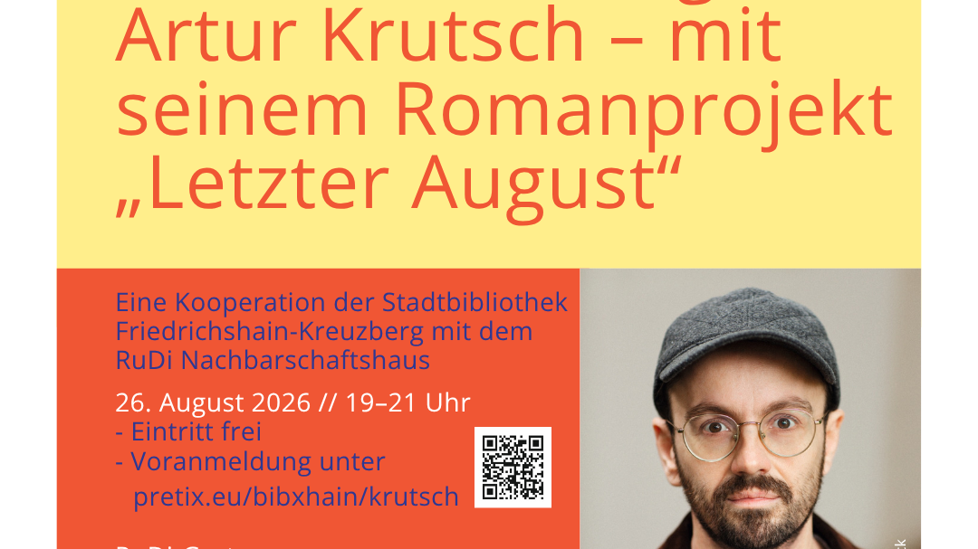 Titelbild der Veranstaltung Lesung „Letzter August“ von Artur Krutsch