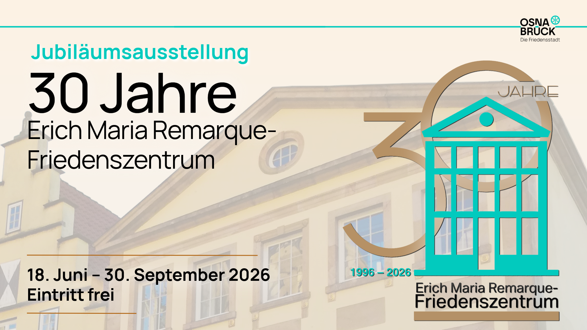 30 Jahre Erich Maria Remarque-Friedenszentrum
