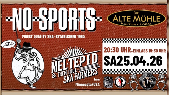 NO SPORTS & Mel Tepid & Them Soul‑Ska Farmers (Minnesota/USA)