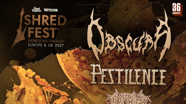 SHRED FEST feat. OBSCURA, PESTILENCE, CRYPTIC SHIFT