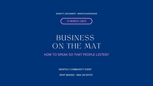 Business on the Mat: How to Speak That People Listen?