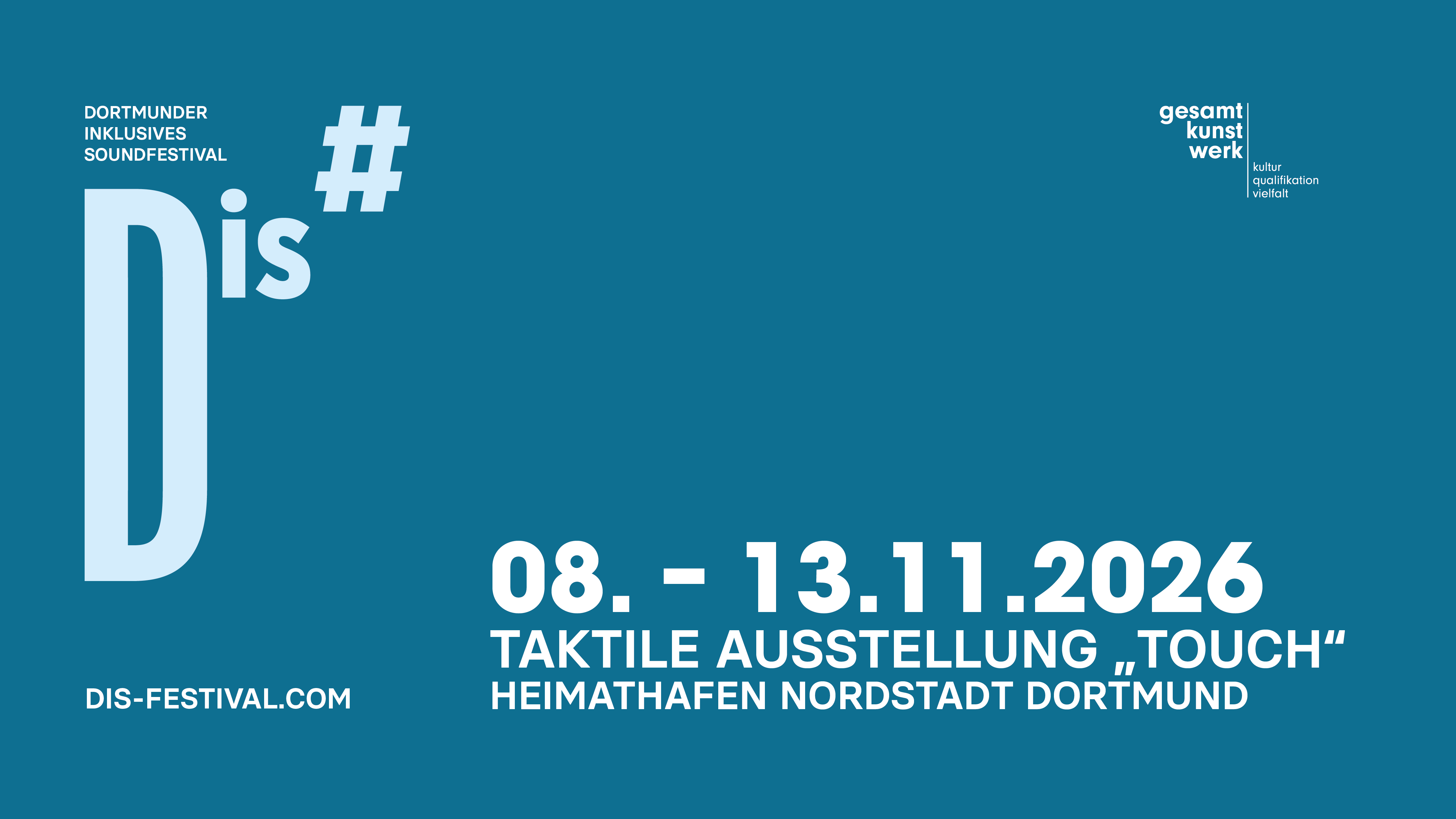DiS# Festival 2026 | Taktile Ausstellung TOUCH #DiS26