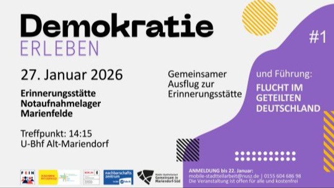 Demokratie Erleben #1: Erinnerungsstätte Notaufnahmelager Marienfelde