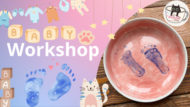 🎨👣✨ Baby Workshop ✨👣🎨 I Keramik bemalen I Matcha I Mocktails