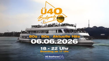 Golden Beats Ü40 Bootsparty auf der MS Beethoven - Bonn