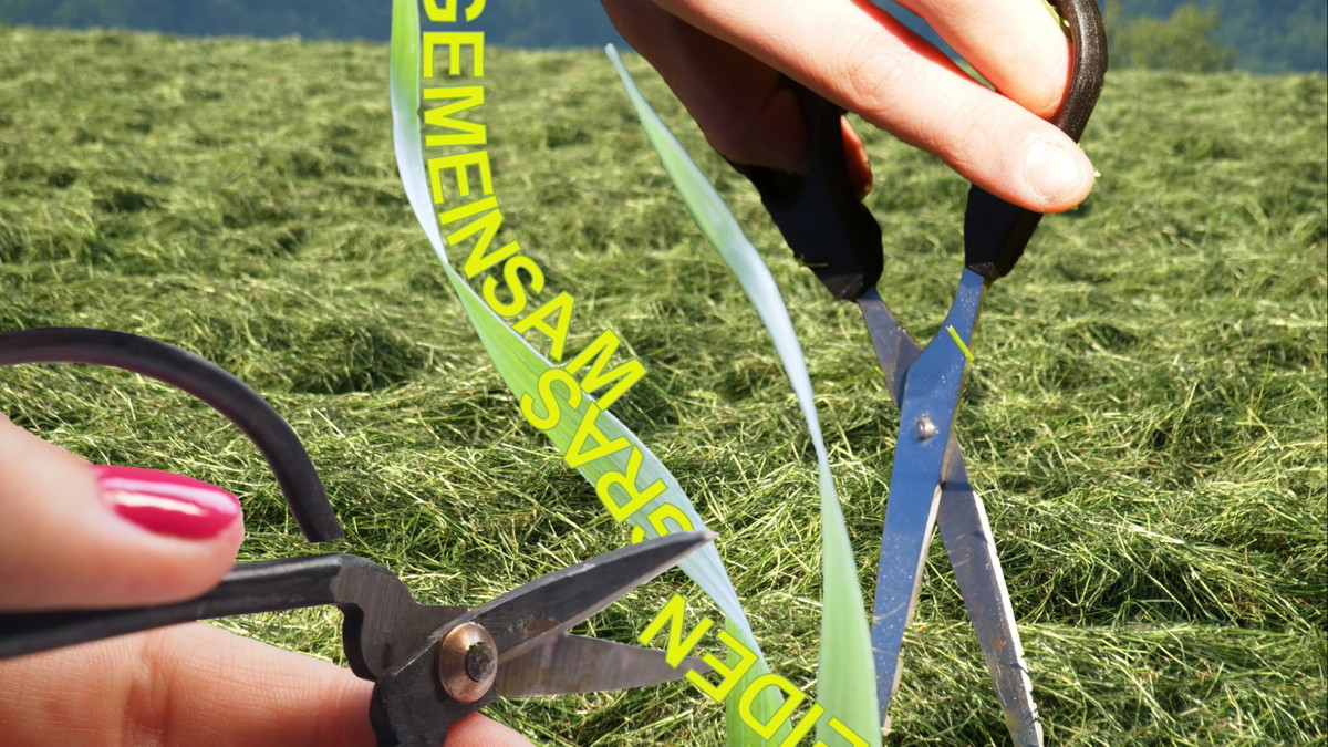 Titelbild der Veranstaltung Gemeinsam Gras schneiden