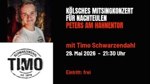 MitSingKunzät vür Naaksüüle, kostenloses Mitsingkonzert mit Timo Schwarzendahl