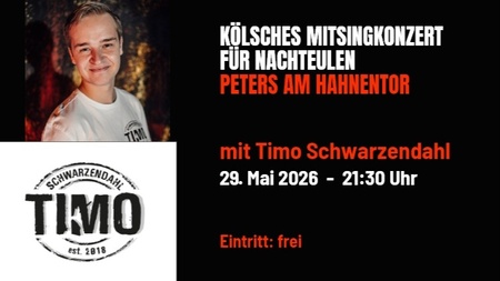 MitSingKunzät vür Naaksüüle, kostenloses Mitsingkonzert mit Timo Schwarzendahl