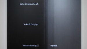 Der Schachspieler – Lesung mit Howard Altman und Michael Krüger im Rahmen der Ausstellung "Phantome" von Dominik Lejman