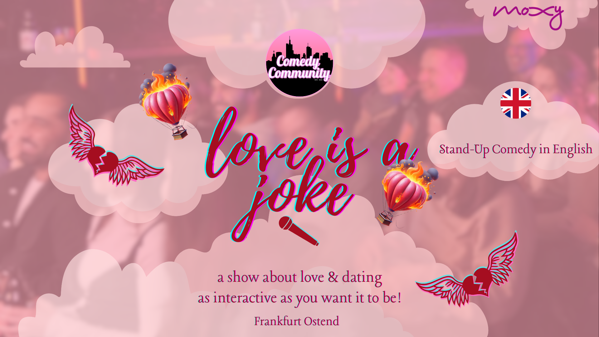 LOVE IS A JOKE! Interactive Stand-Up Comedy in English