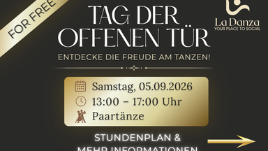 Tag der offenen Tür - mit gratis Tanzworkshops