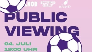 Benefiz-Public Viewing zur Frauen-EM