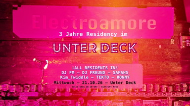 3 Jahre Electroamore Residency im Unter Deck