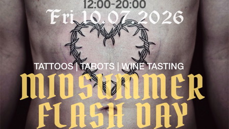 Midsummer Flash Party. Tattoos, Tarots & Wine Tasting.
