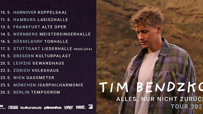 Tim Bendzko Komm schon! Tour 2025