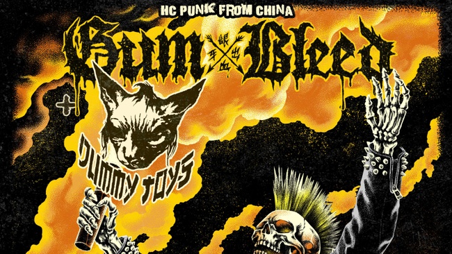 GumBleed (China - punk/hardcore) + Dummy Toys (China - raw, fast, violent punk)