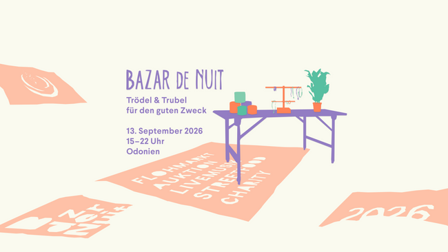 Bazar de Nuit Flohmarkt „Trödel & Trubel für den guten Zweck“ 13. September 2026