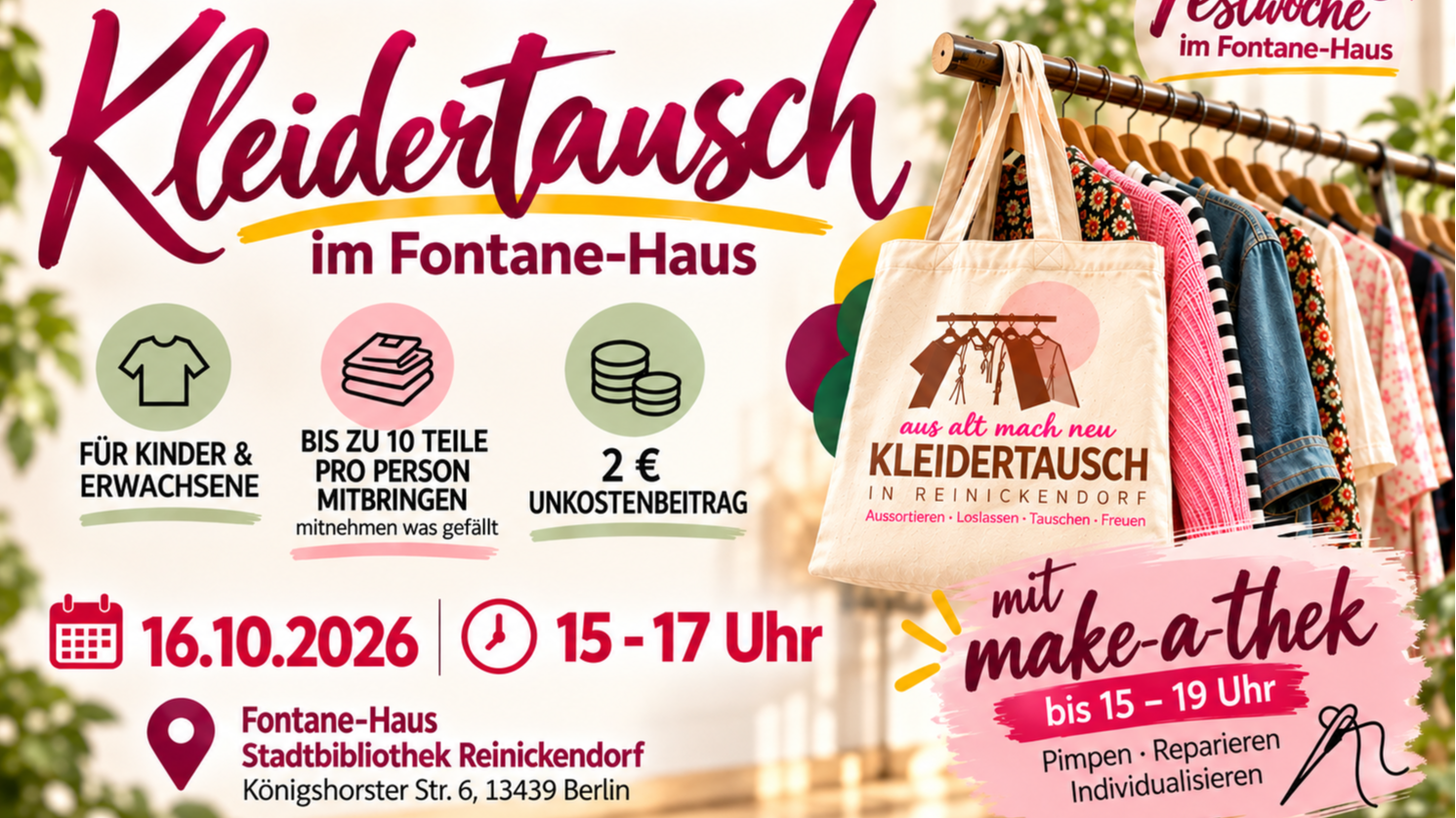 Kleidertausch in Reinickendorf