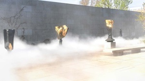 Fujiko Nakaya: Nebelskulptur im Skulpturengarten