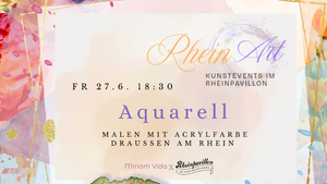 RheinArt - Aquarell Stil mit Acrylfarbe