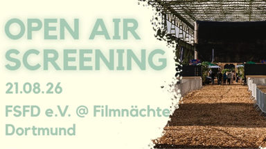Open Air Screening – FSFD e.V. @ Filmnächte Dortmund